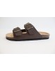 Men's Brown EVA Leather Insole 2 Buckle Sandal