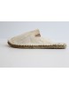 Women Coconut Cream  Espadrilles - Lavender Embroidery