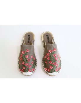 Women Palm Tree Espadrilles - Wren Bougainvillea