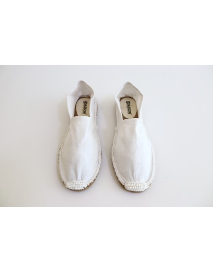 Mens Basic White Espadrilles