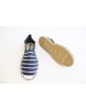 Women Basic Blue & White Stripe Print Espadrilles