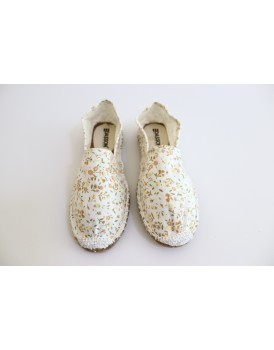 Women Basic Flower Print Espadrilles