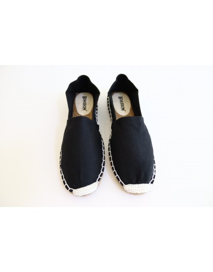 Women Basic Black Espadrilles