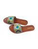 Blue Blossom Flip Flop Sandals